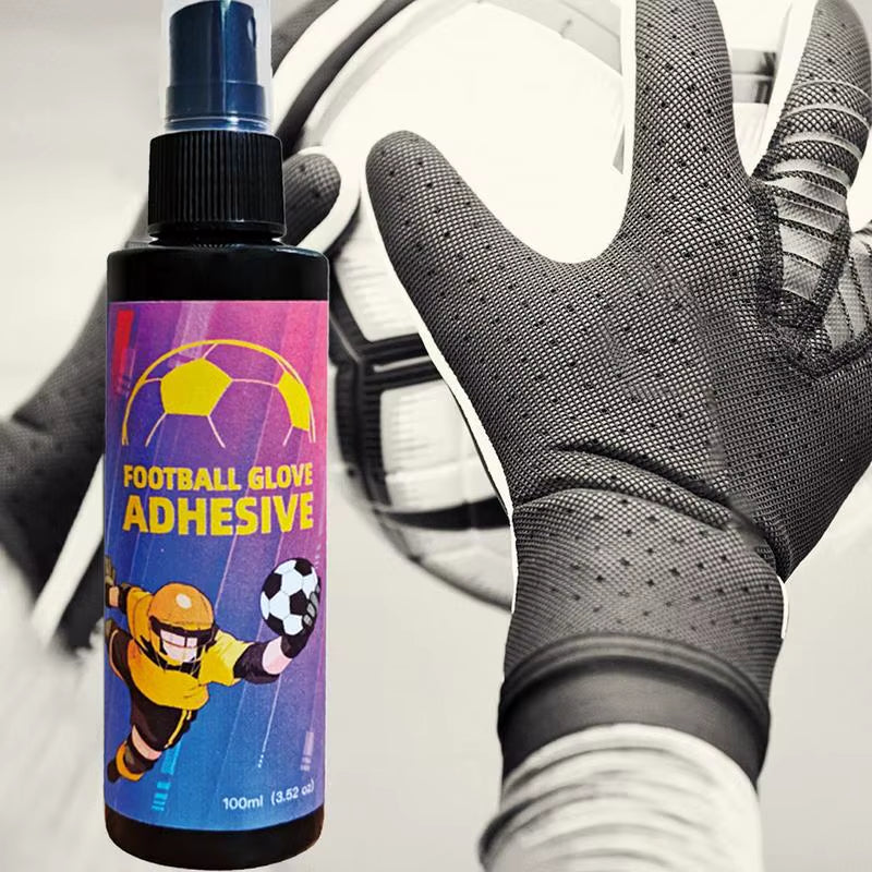 Gloves Glue Goalkeeper Spray 100Ml Goalie Grip Spray Goalkeeper Gloves Grip Spray for New/Match Goalkeeper Gloves Enhance Hand