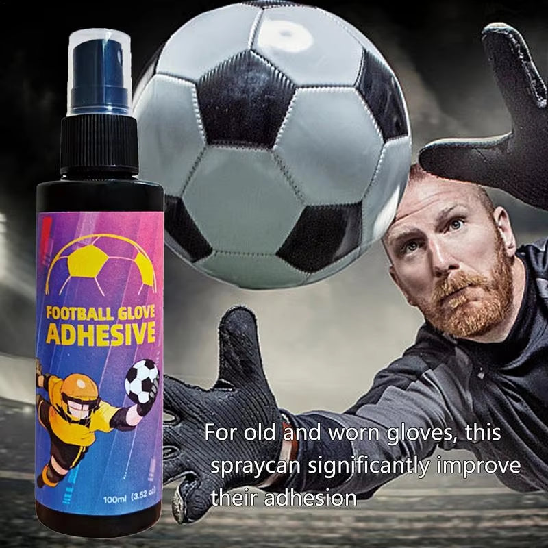 Gloves Glue Goalkeeper Spray 100Ml Goalie Grip Spray Goalkeeper Gloves Grip Spray for New/Match Goalkeeper Gloves Enhance Hand