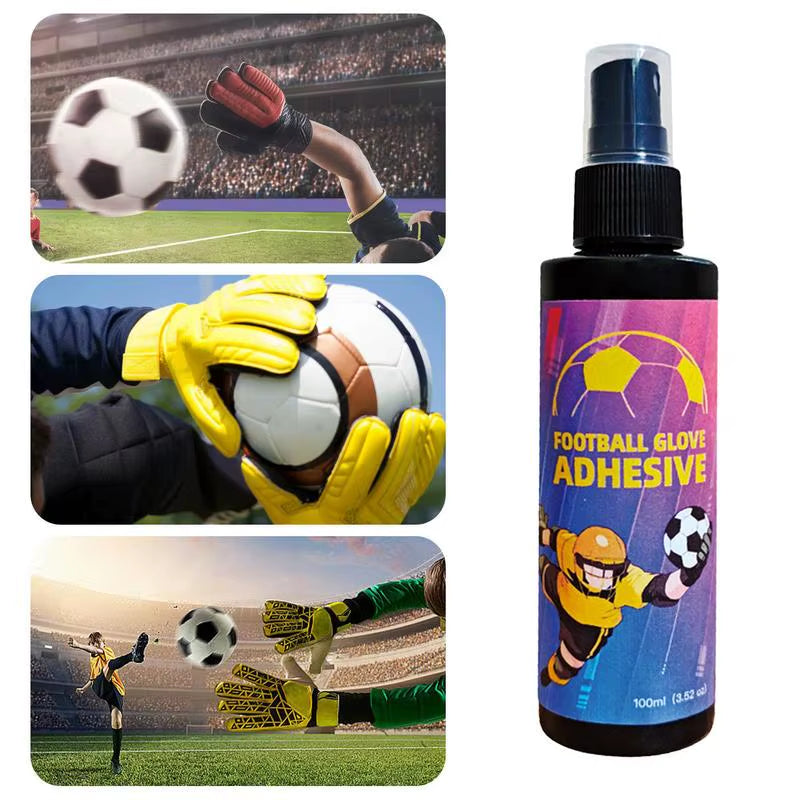 Gloves Glue Goalkeeper Spray 100Ml Goalie Grip Spray Goalkeeper Gloves Grip Spray for New/Match Goalkeeper Gloves Enhance Hand