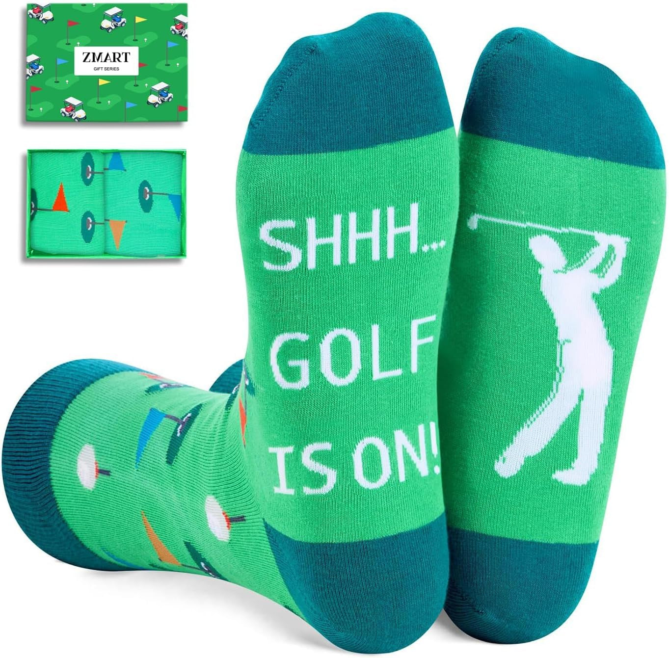 Sports Gifts for Men - Golf Football Race Car Gifts for Men, Football Golfing Car Racing Socks for Men