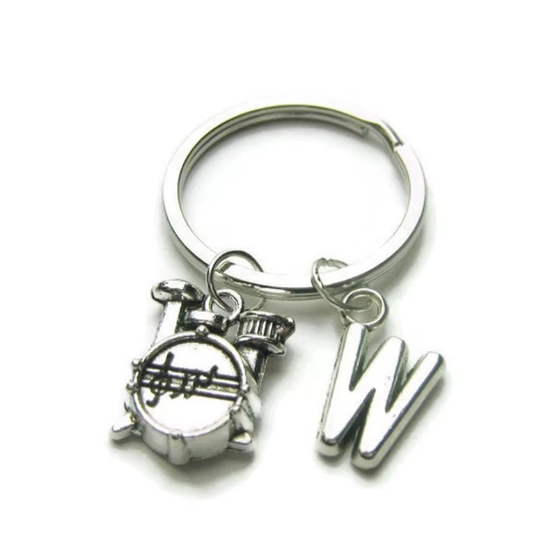 Drum Set Keychain, Drum Keychain, Drummer Keychain, Musician Keychain, Music Keychain, Keychain for Drummer, Music Jewelry