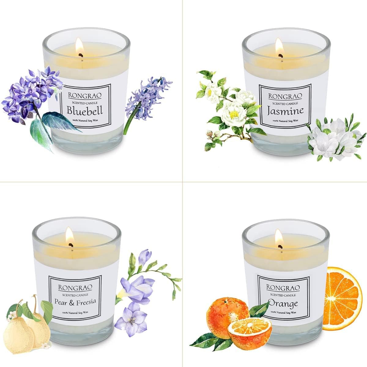 Perfect Scented Candles Gift Set - Set of 4